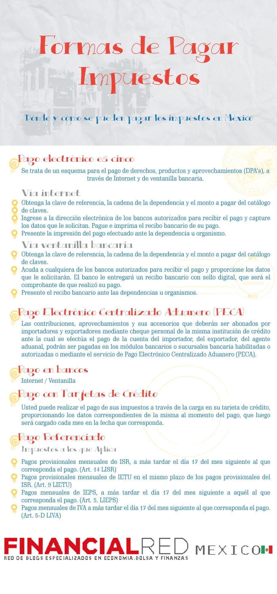 Formas de pagar impuestos