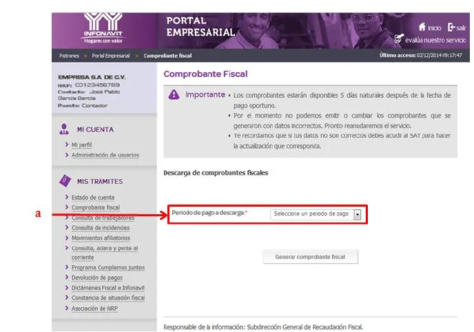 descargar cfdi infonavit 5
