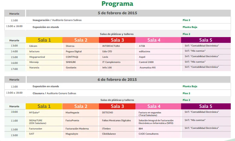 programa expo contabilidad electronica 2015