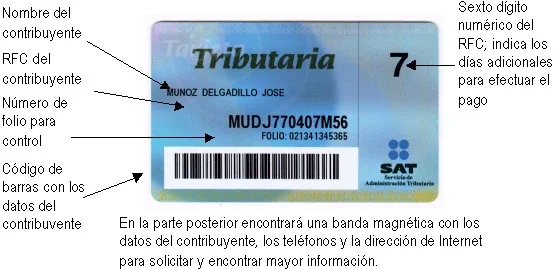 tarjeta tributaria