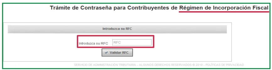 tramitar rfc para rif